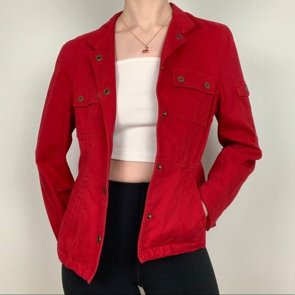 Ralph Lauren Red Utility Jacket - Picture 1 of 6